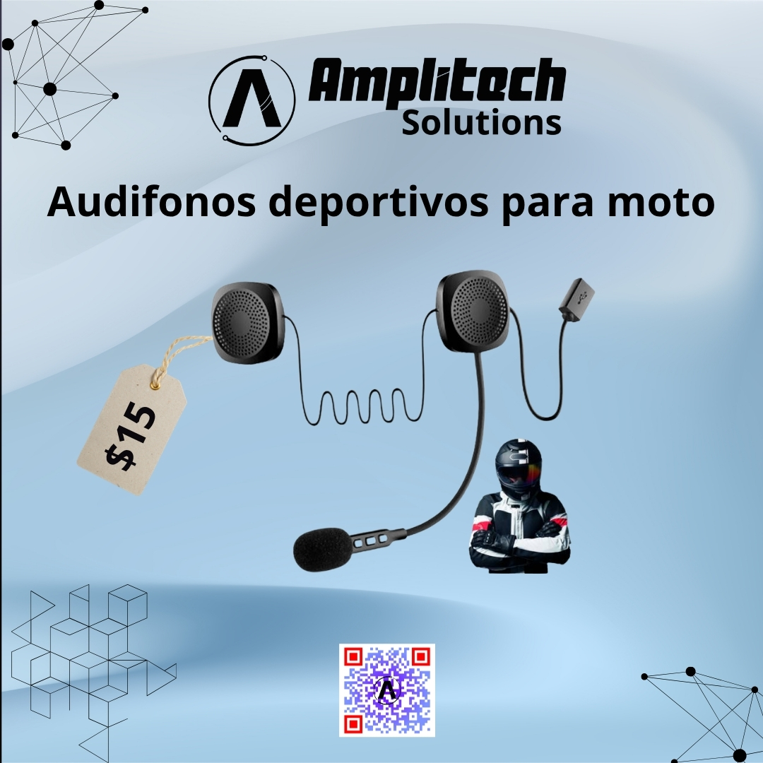 Audífonos Inalámbricos Bluetooth para Casco de Moto