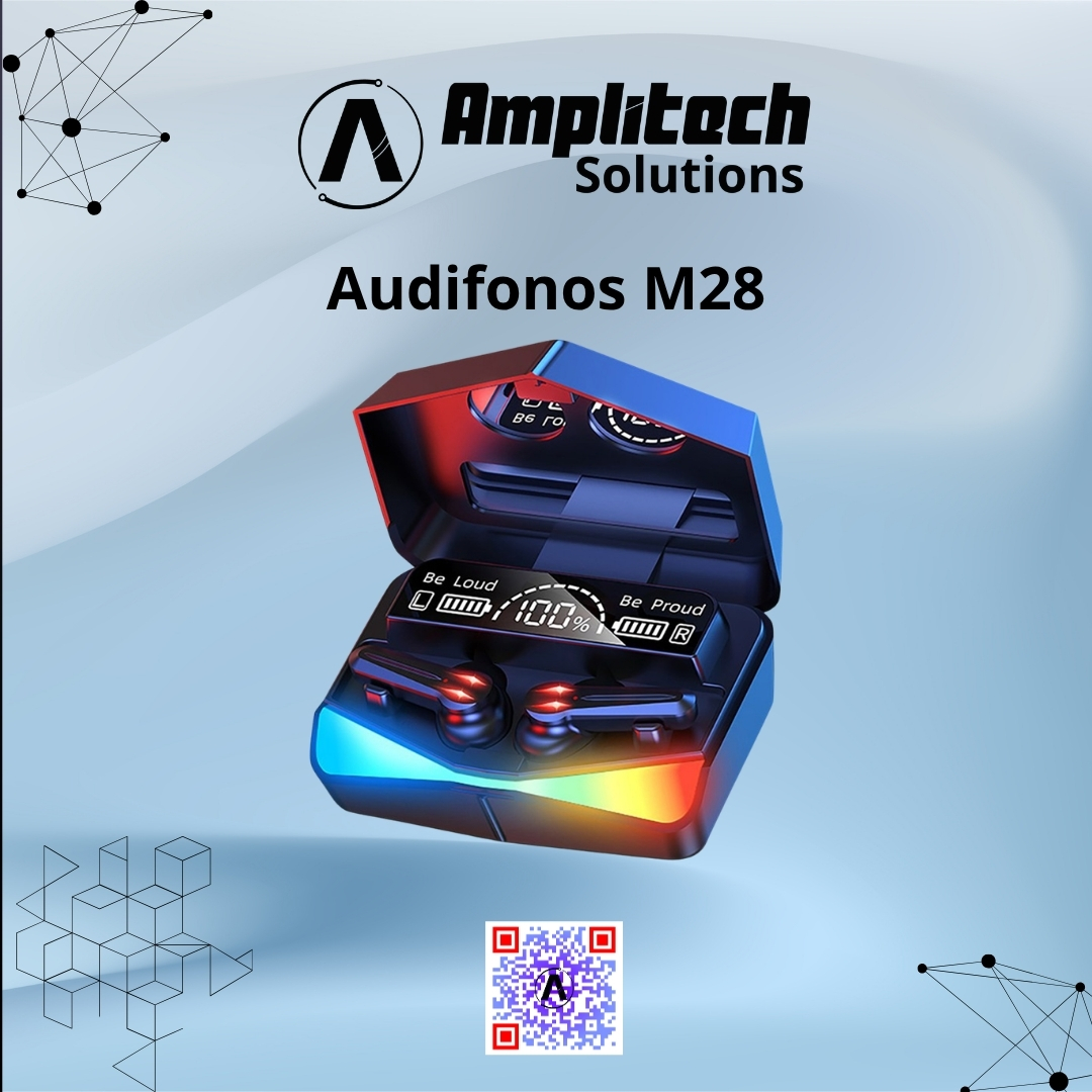 Audífonos Inalámbricos TWS Gamer M28 con Iluminación LED