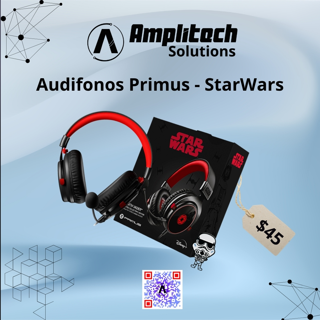 Audífonos Gamer de Diadema Primus Edición Especial Star Wars Darth Vader