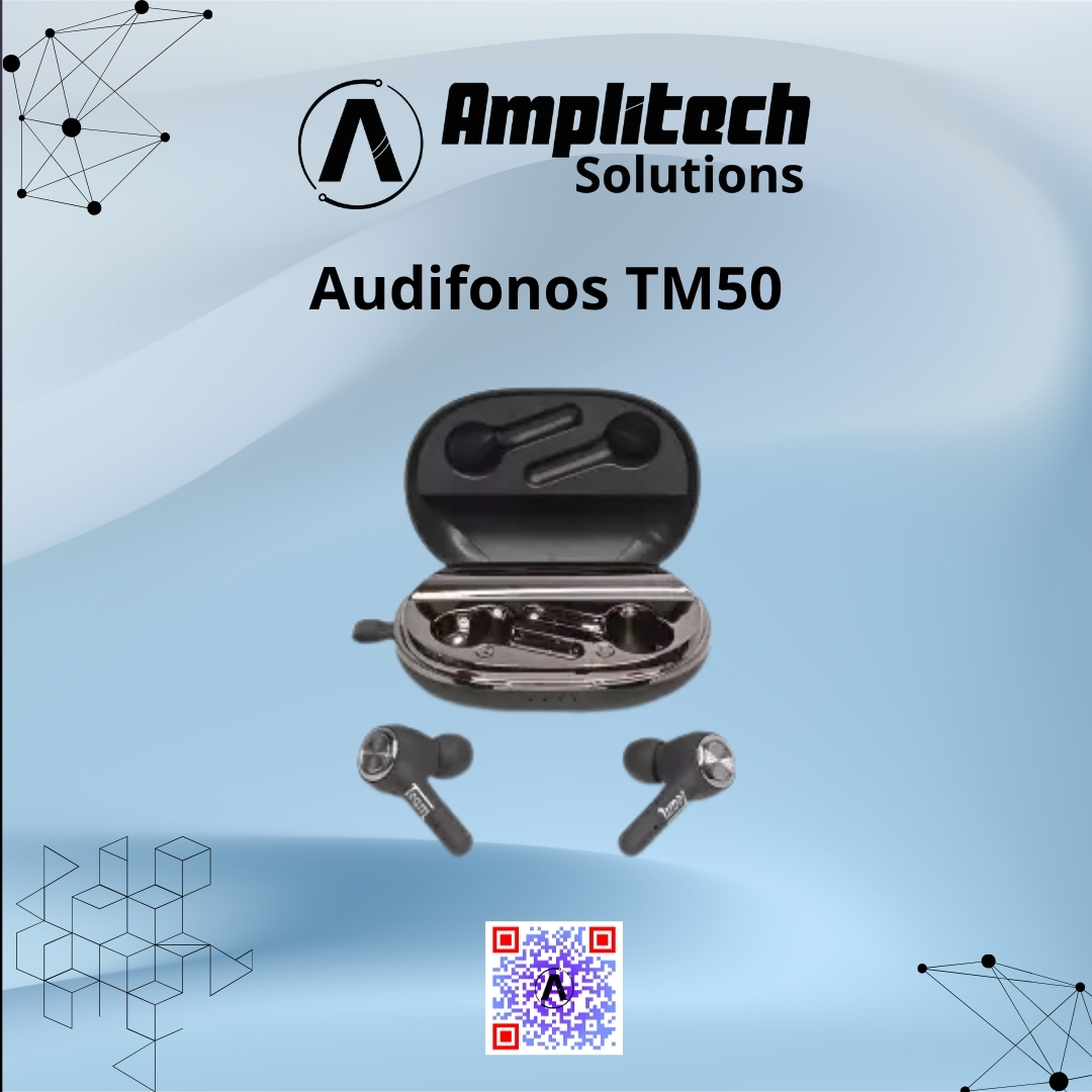 Audífonos Inalámbricos TWS TM50 con Estuche de Carga