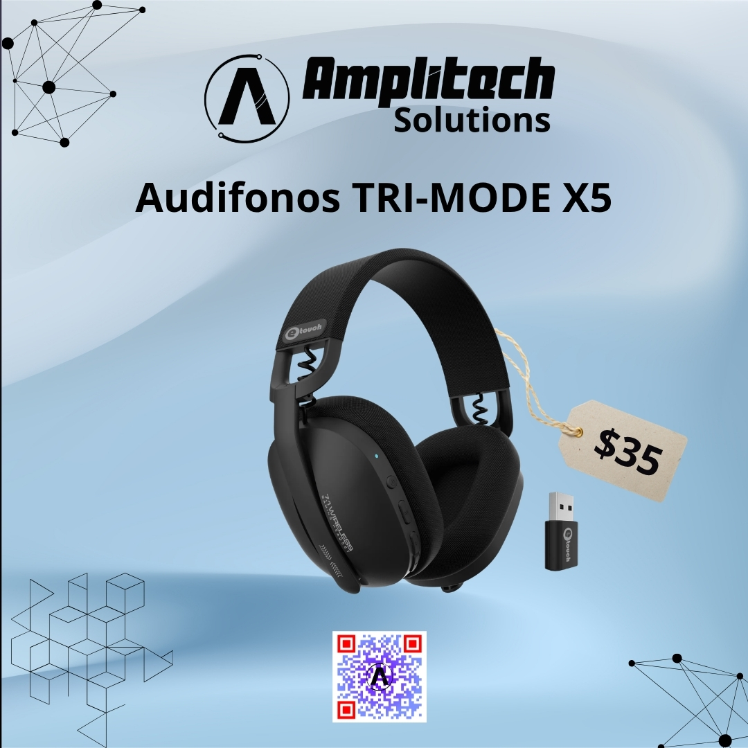 Audífonos Gamer Inalámbricos Tri-Mode X5 con Conectividad 3 en 1