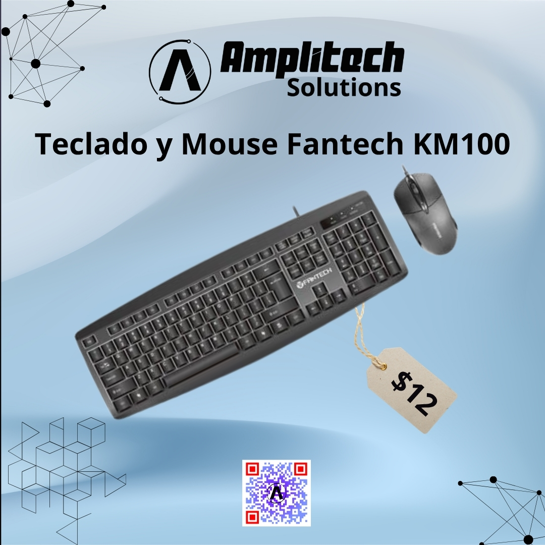 Combo Teclado y Mouse Alámbrico Fantech KM100