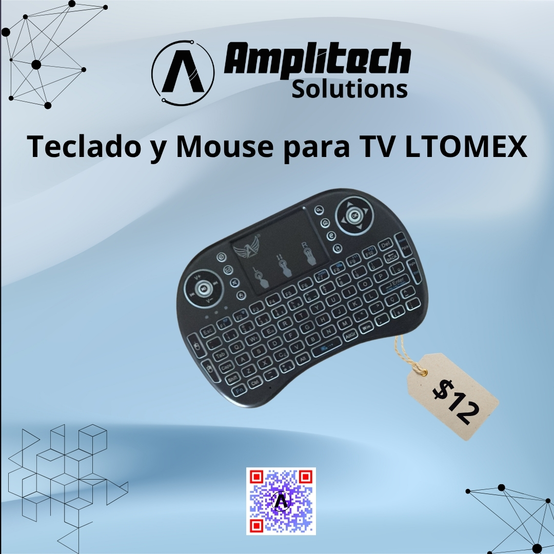 Mini Teclado Inalámbrico con Touchpad para Smart TV Ltomex
