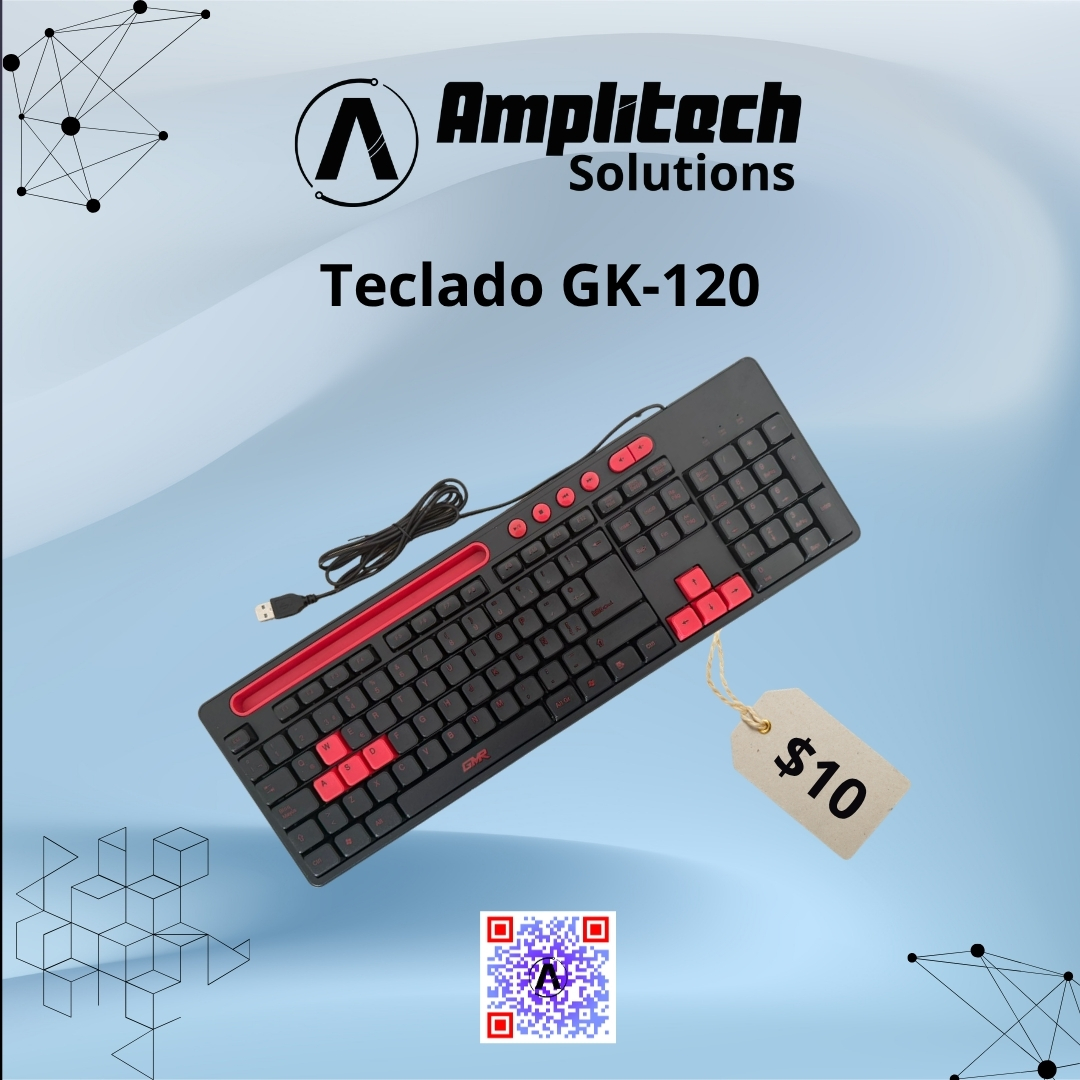 Teclado Alámbrico Semi-Mecánico Gamer GK-120