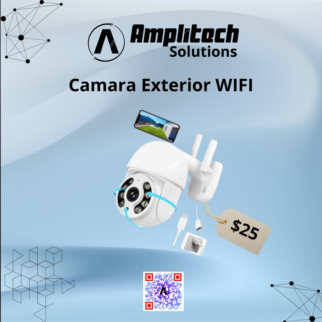 Cámara de Seguridad Exterior WiFi Domo PTZ HD