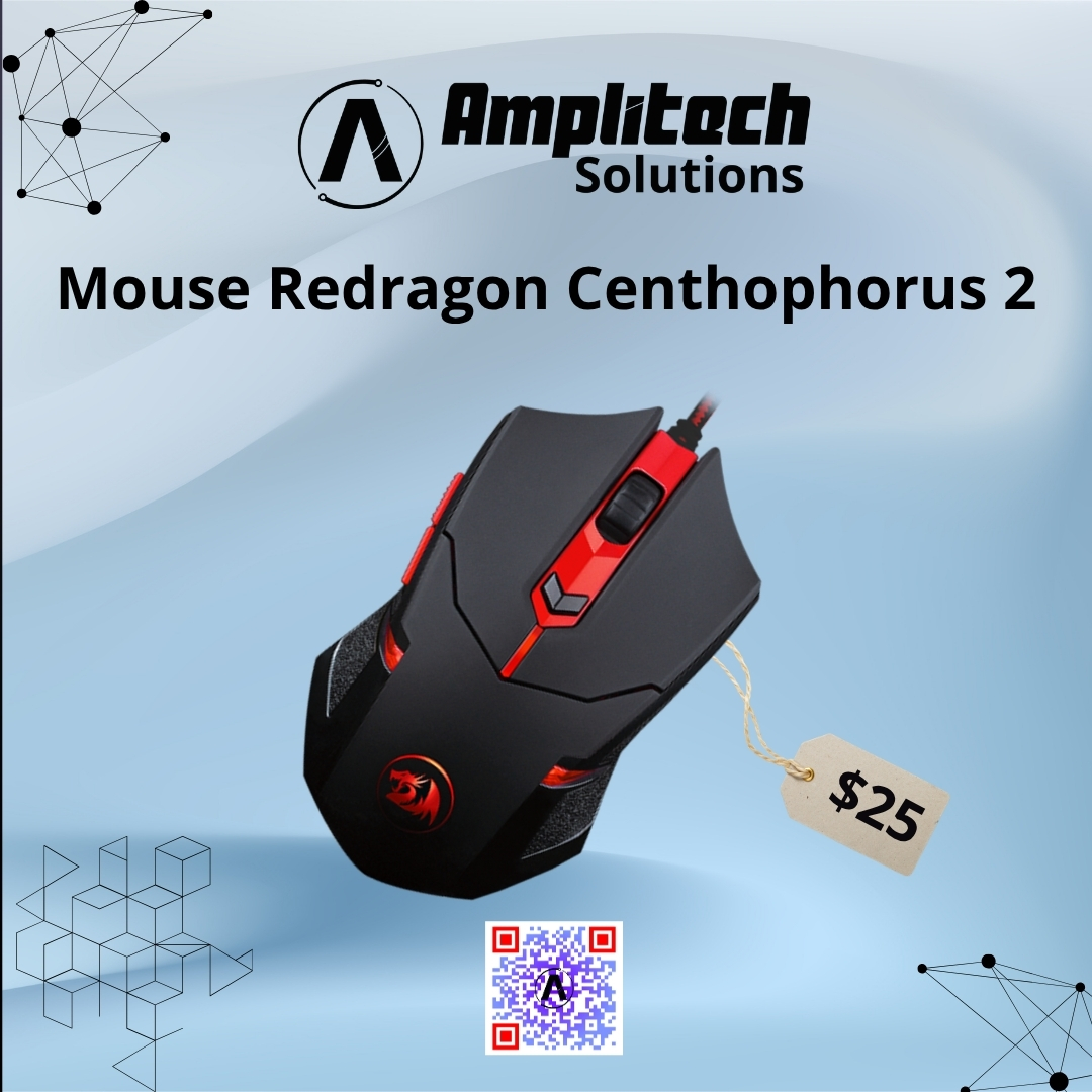 Mouse Gamer Redragon Centrophorus 2 RGB con Cable