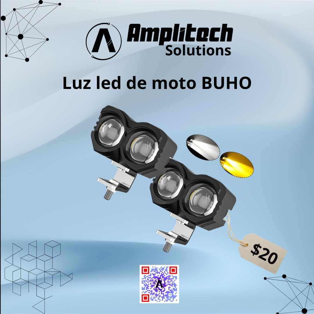 Faro LED Auxiliar para Motocicleta Estilo Búho
