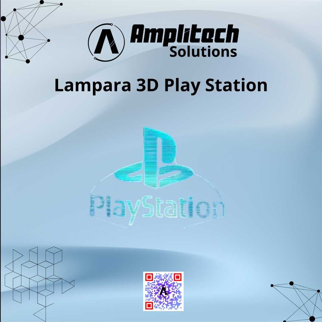 Lámpara LED 3D de Escritorio Diseño PlayStation Gamer