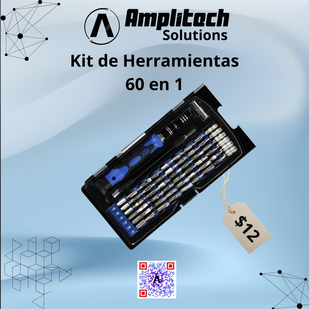 Kit de Desarmadores de Precisión 60 en 1 para Electrónica