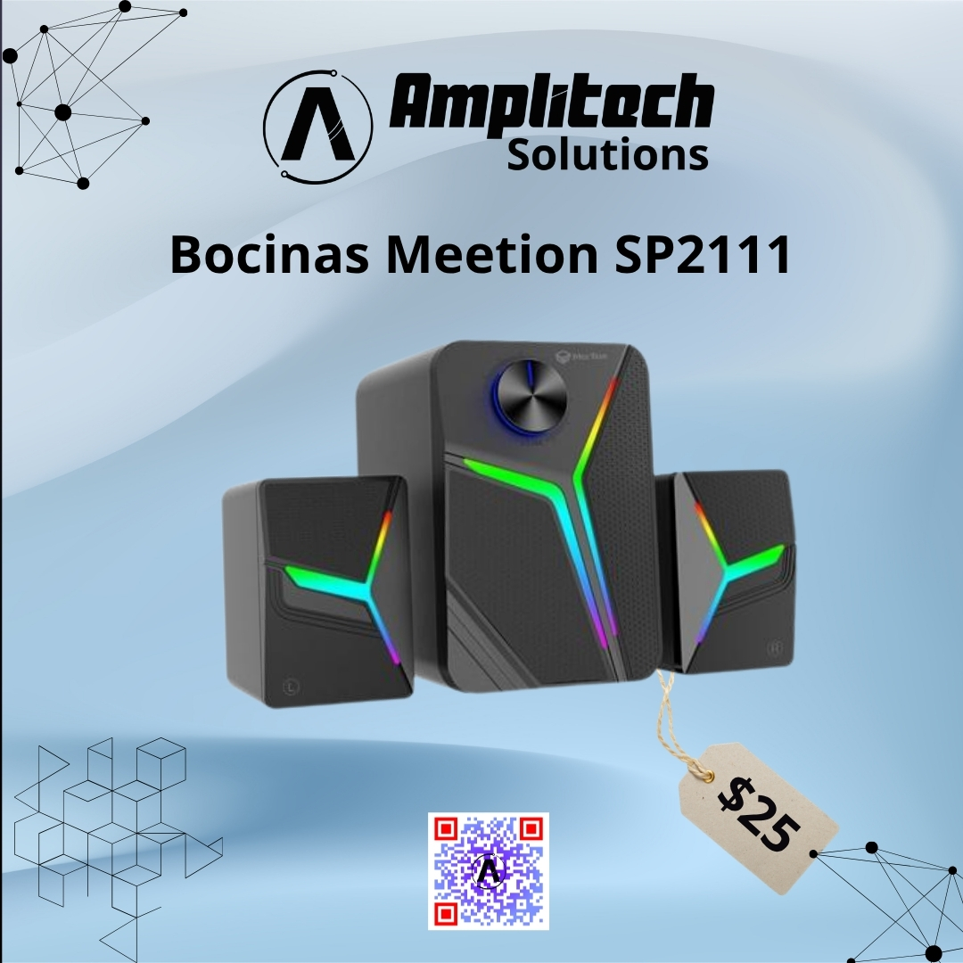 Sistema de Bocinas Gamer Meetion SP2111 2.1 RGB