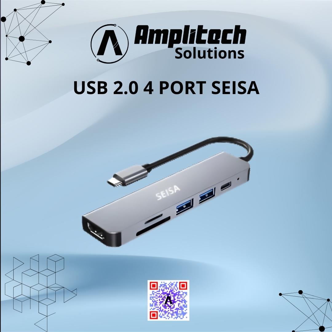 Hub Adaptador Multipuerto USB Seisa de 4 Puertos